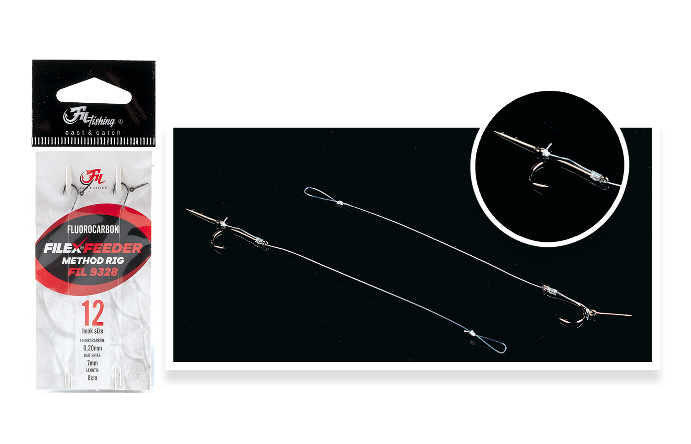 Filfishing Przypon Method Feeder Fluorocarbon