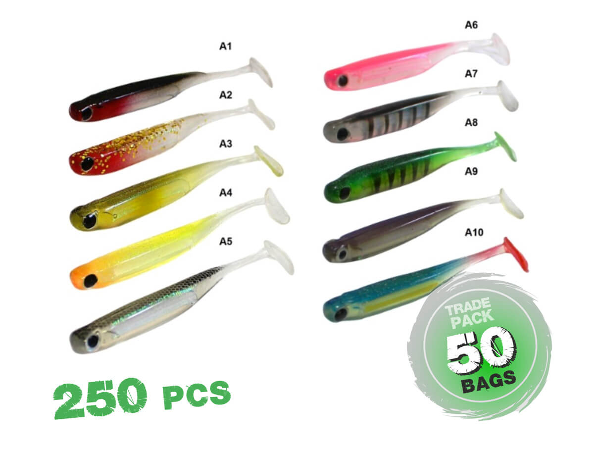 ZFISH Trade Pack Minnow Shad 7,5cm 50 packs/250szt