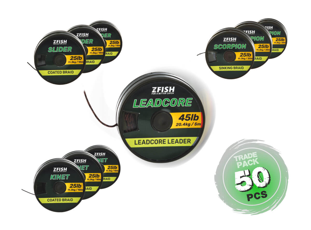 ZFISH Trade Pack Plecionki Karpiowe 50szt