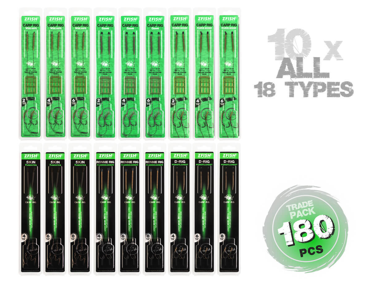 ZFISH Trade Pack Przyponów 180szt