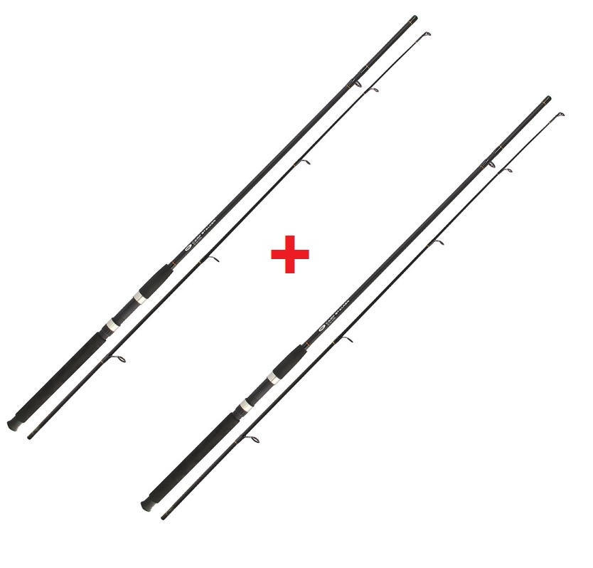 NGT Wędka Carp Stalker 8 stóp / 2 szt Czarna 1 + 1 GRATIS!