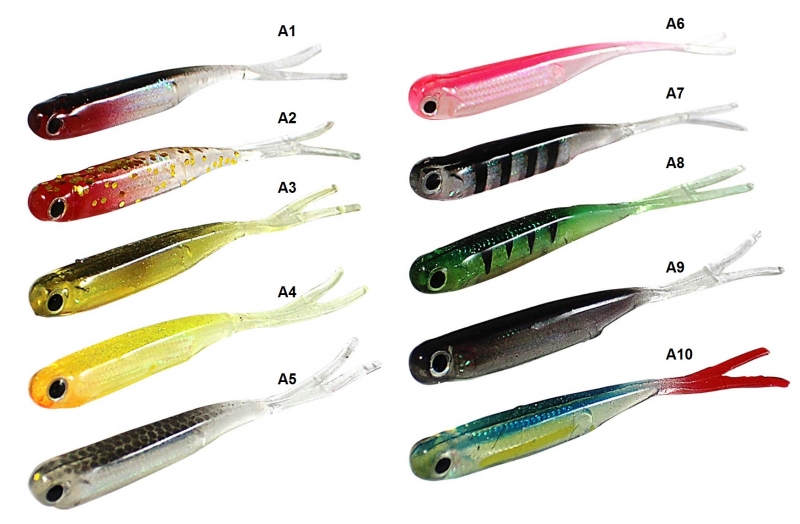 ZFISH Gumki V-TAIL SHAD 7,5cm - 5szt