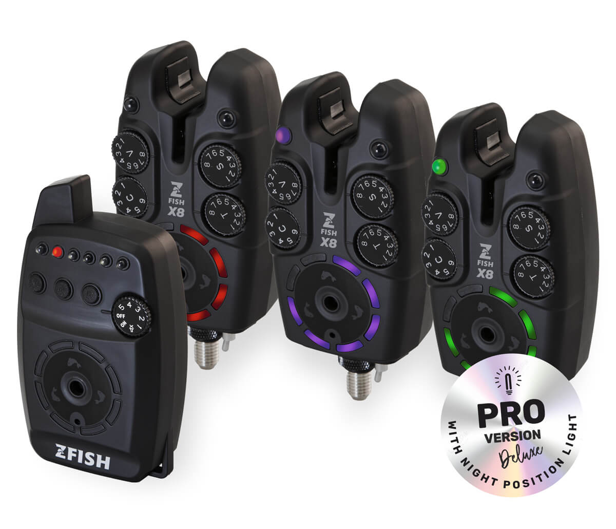 ZFISH Zestaw sygnalizatorów brań Zx8 PRO 3+1