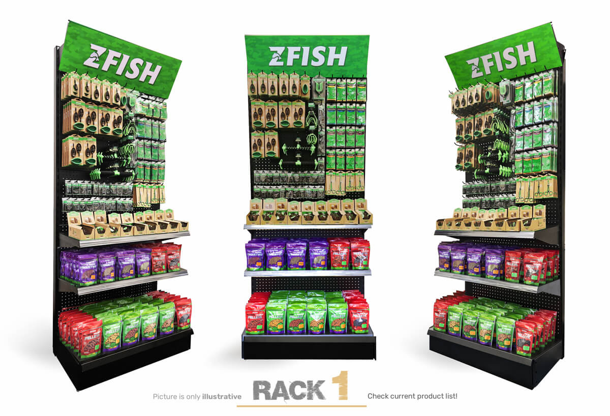 ZFISH Zestaw akcji produktów 1 + Stojak Sprzedażowy GRATIS!