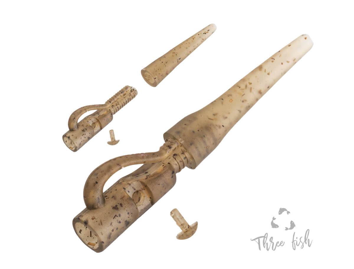 Zestaw klipsów do ciężarków ZFISH i gumowy stożek ogonowy