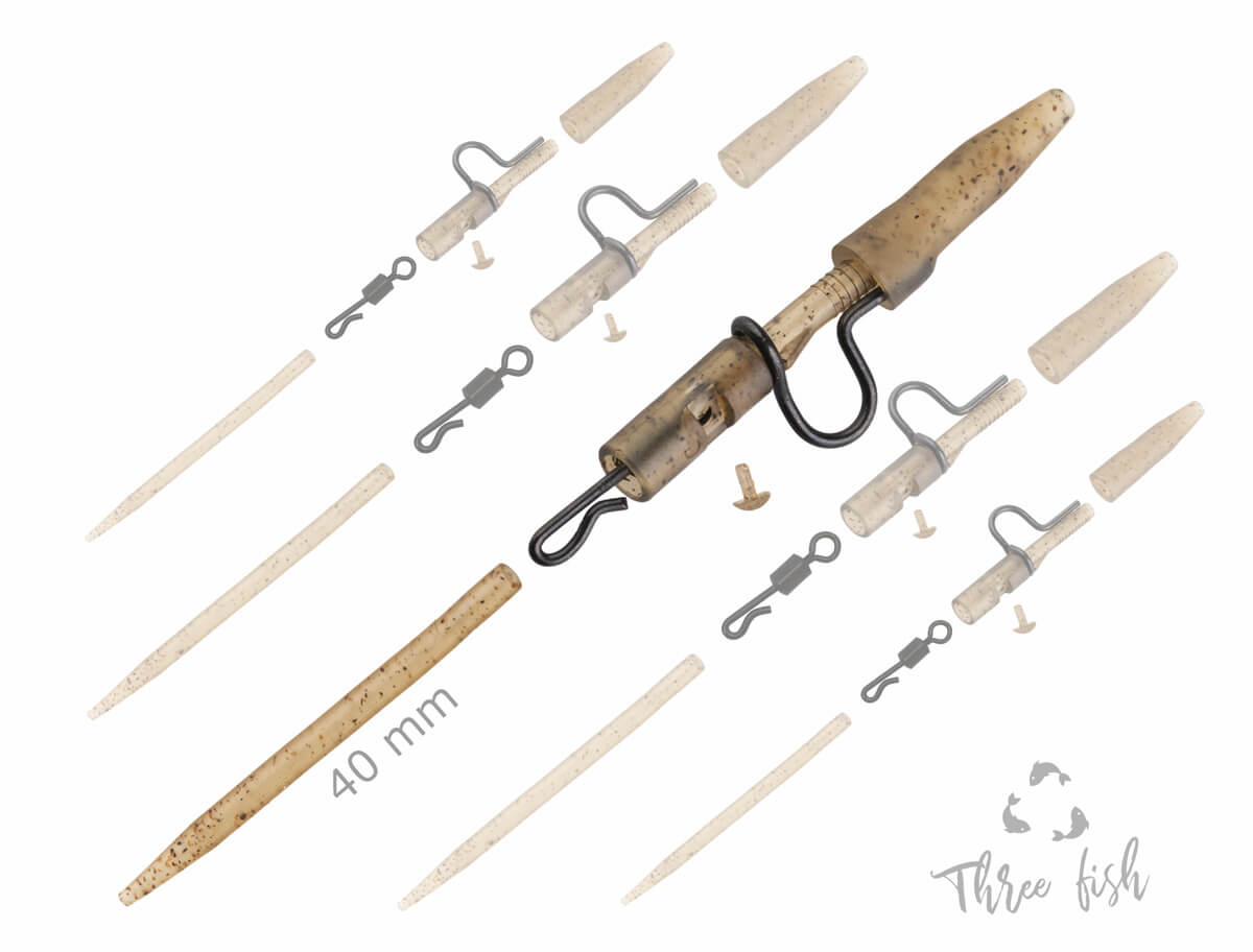 Kompletny zestaw pinów ZFISH Heavy Duty Clip 40mm