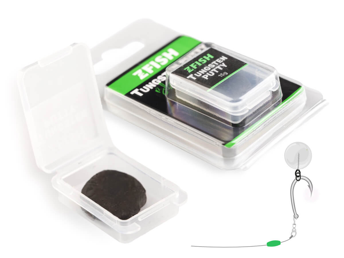 ZFISH Plastikowa kit wolframowo-ołowiowa czarna