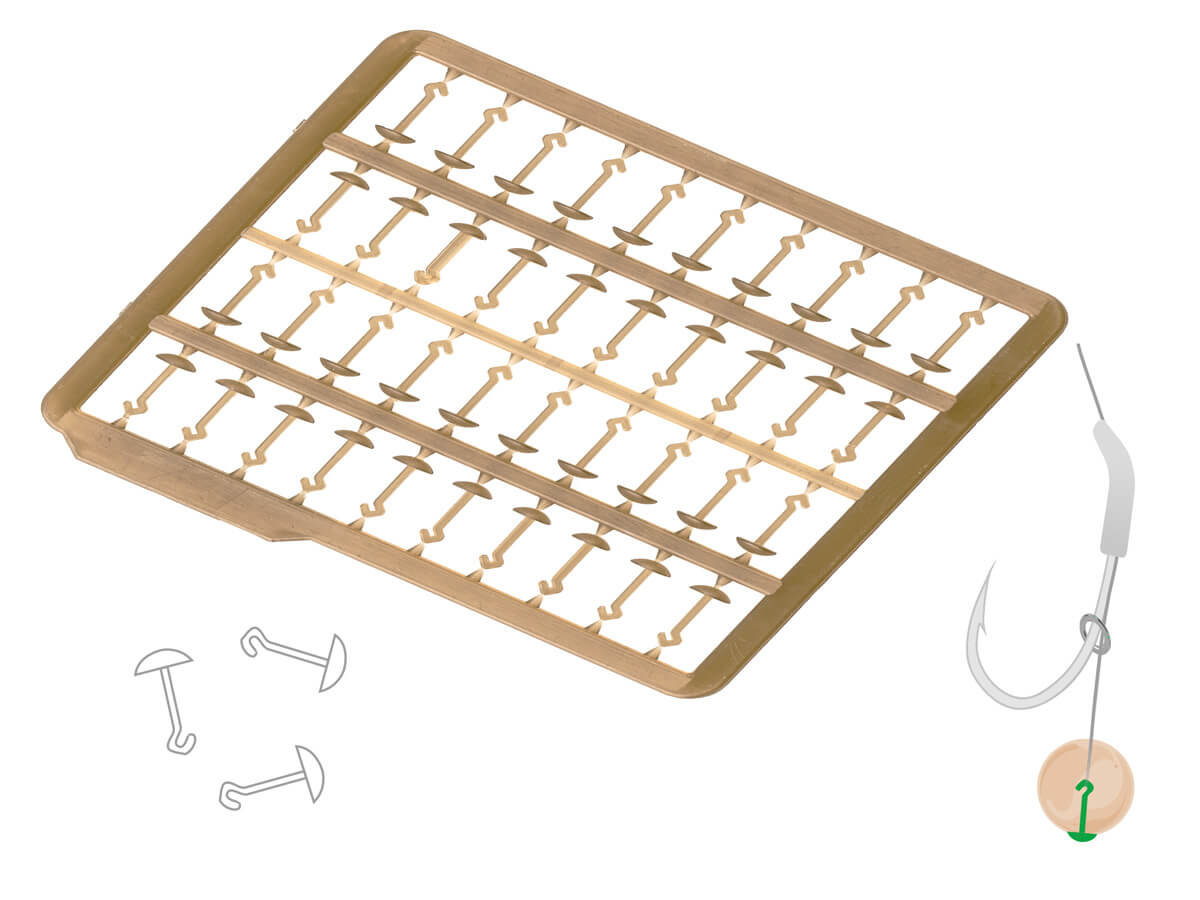 ZFISH Stoper Boilie Caps Long 40 szt