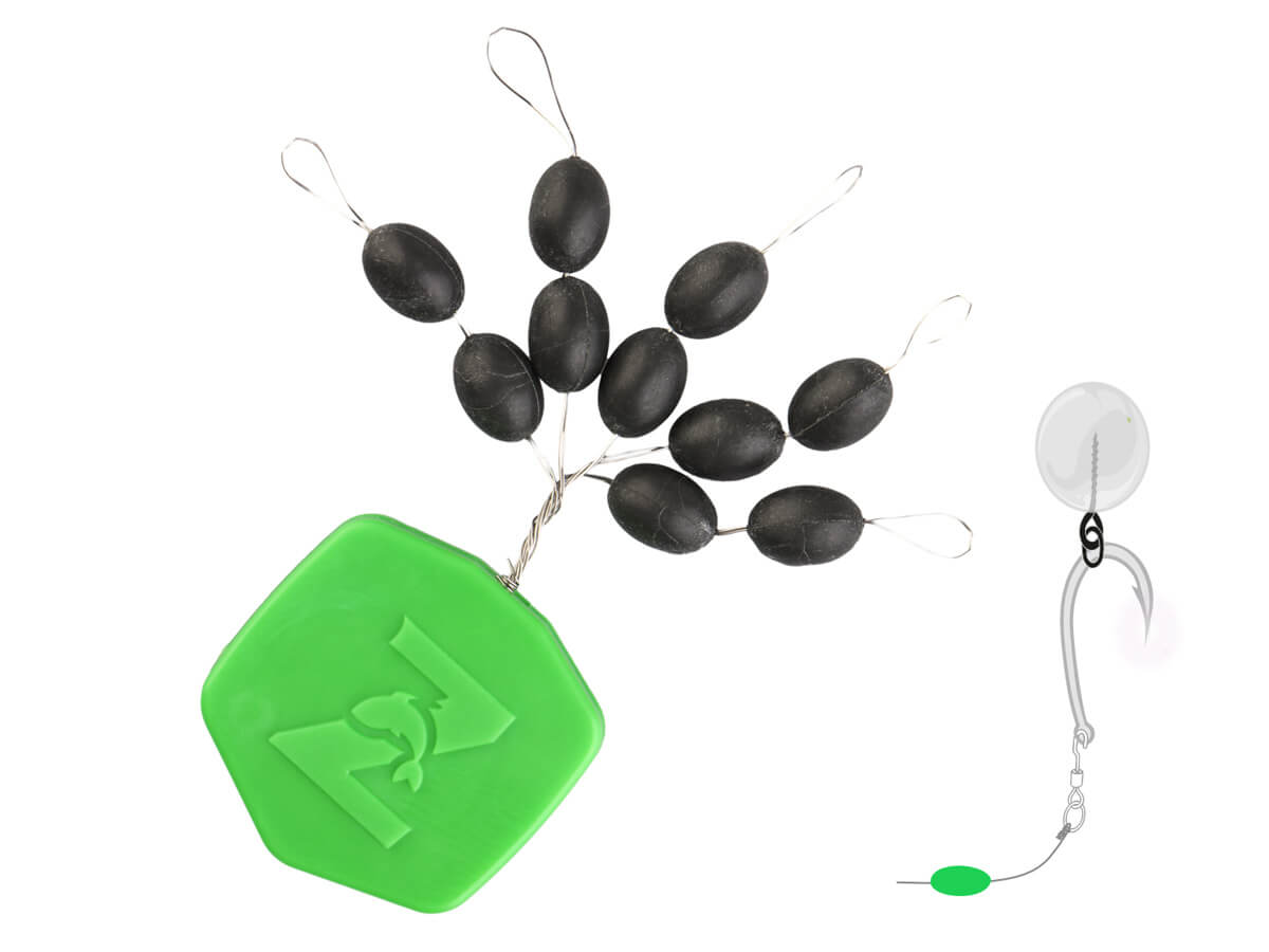 Koraliki wolframowe ZFISH owalne