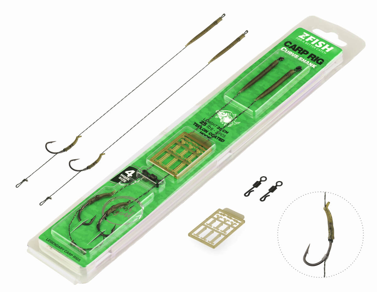 ZFISH Przypon Curve Shank Carp Rig