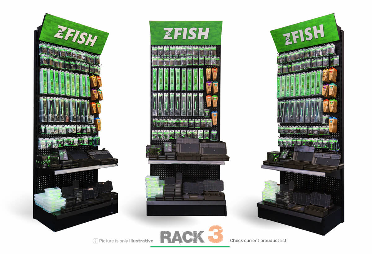 ZFISH Zestaw akcji produktów 3+ Stojak Sprzedażowy GRATIS!