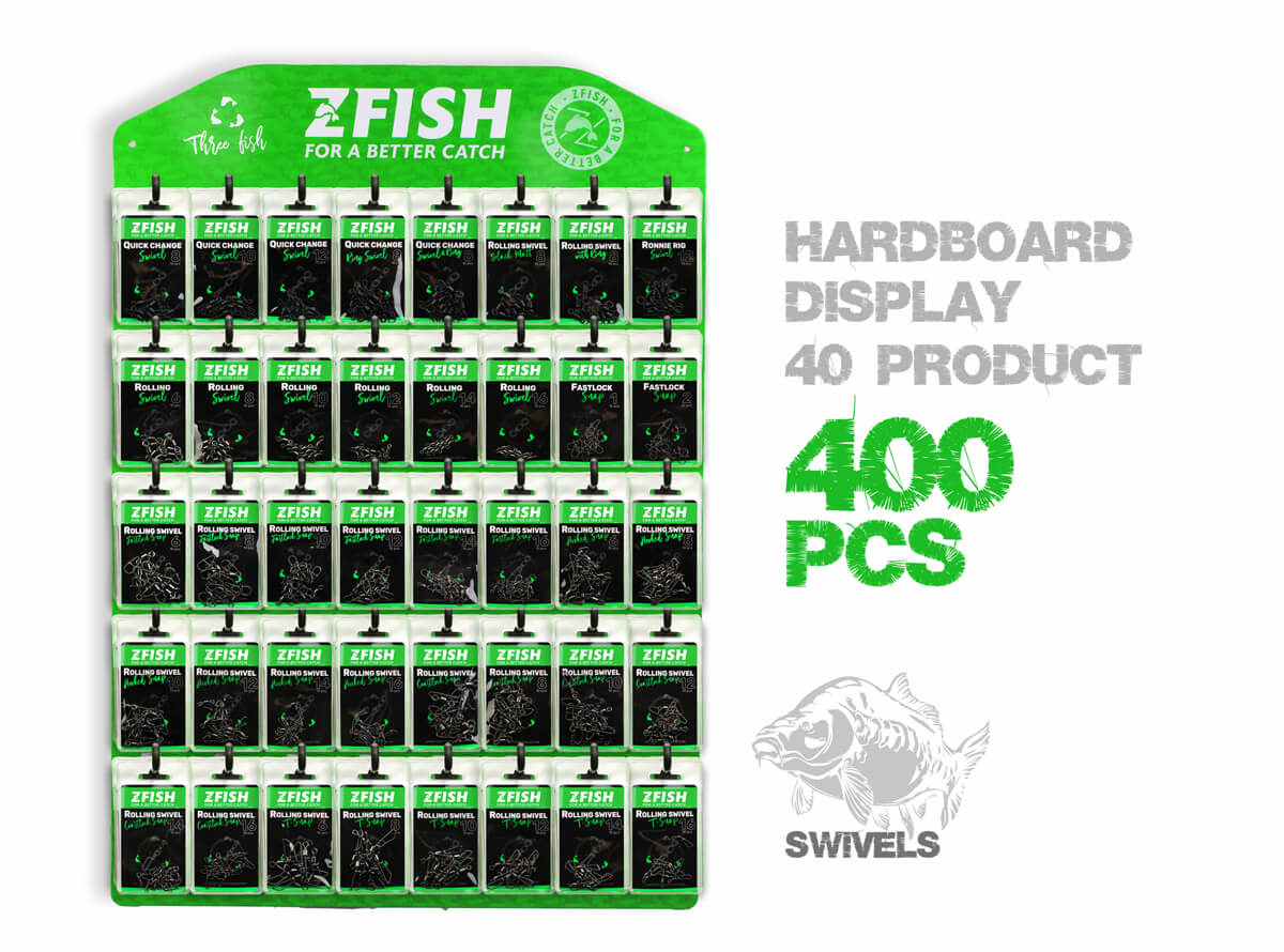 ZFISH Zestaw promocyjny obrotowych elementów + bezpłatna tablica promocyjna!
