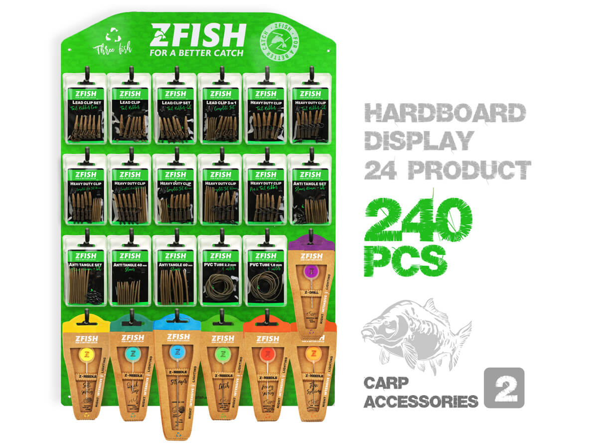 ZFISH Zestaw promocyjny biżuterii karpiowej 2+ bezpłatna tablica sprzedaży!