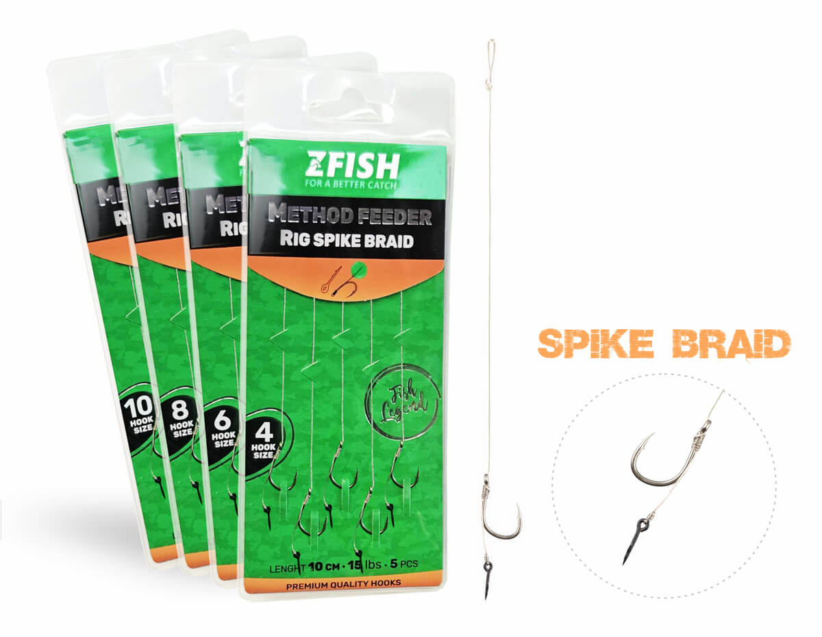 ZFISH Przypon Method Feeder Rig Spike Braid 5 szt.