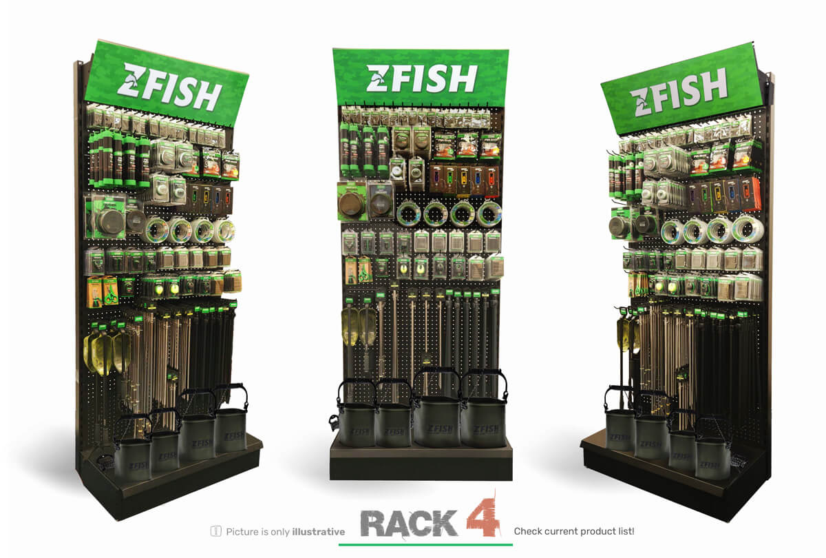 ZFISH Zestaw akcji produktów 4+ Stojak Sprzedażowy GRATIS!