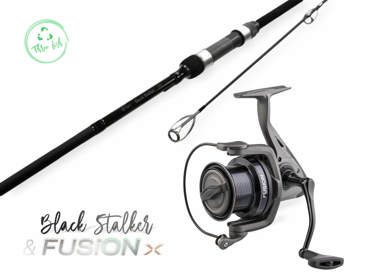 ZFISH Wędka Combo Black Stalker 10ft/3lb + kołowrotek Fusion X 6000