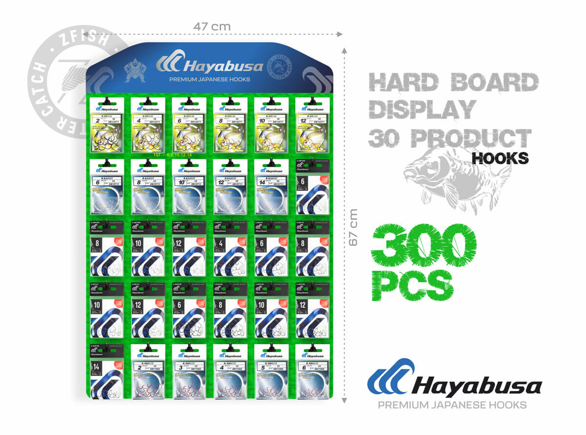 Hayabusa Zestaw promocyjny haczyków + bezpłatna tablica sprzedaży!
