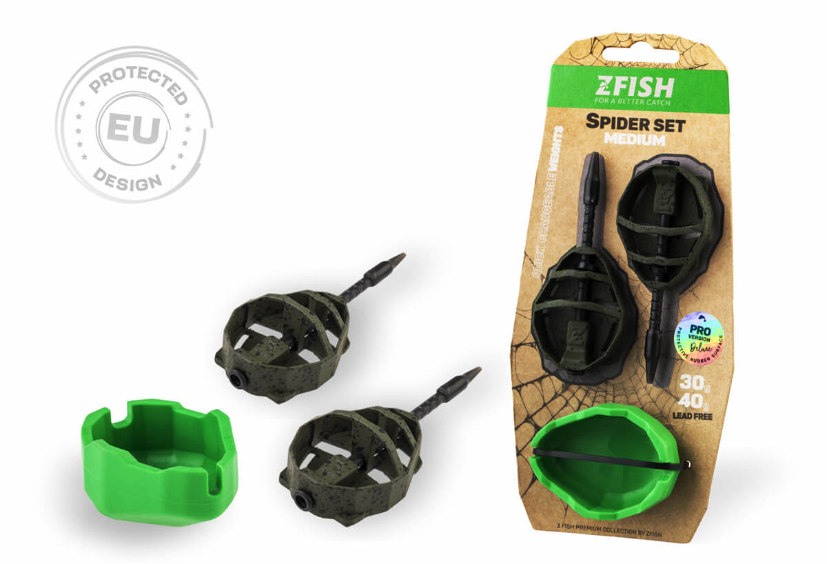 ZFISH Method Feeder Spider Medium Set 50,60g + foremka
