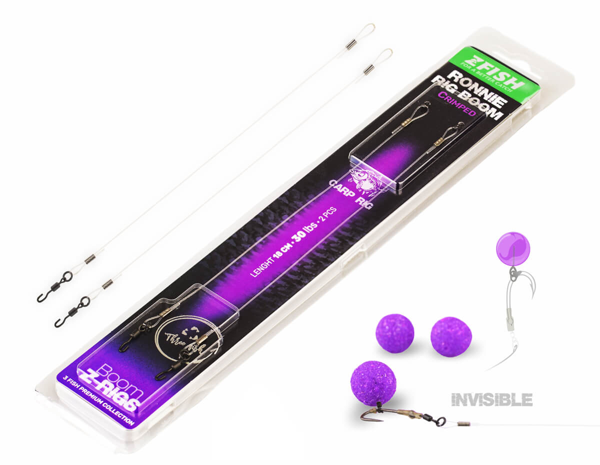 ZFISH Zaciskany Ronnie Rig BOOM 18 cm 30 lbs