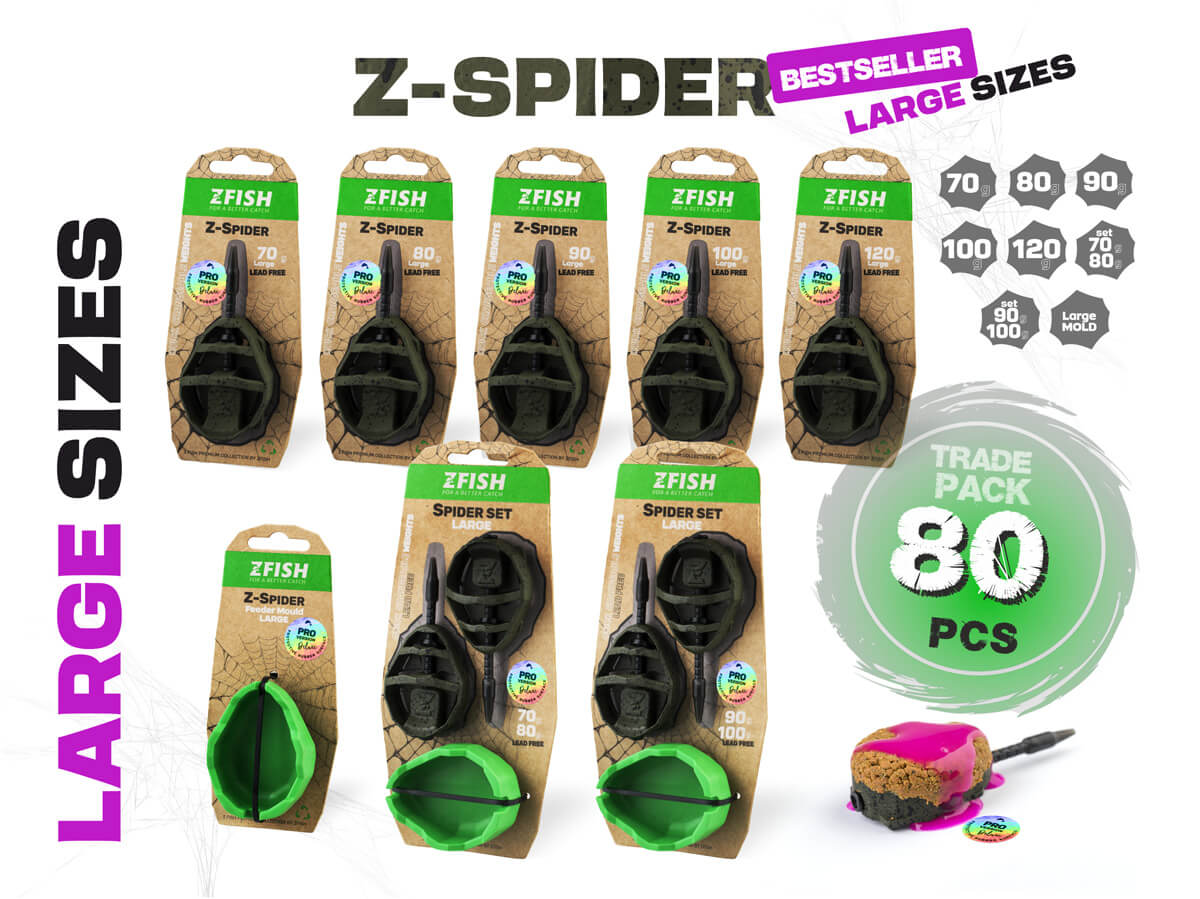 ZFISH Trade Pack Method Feeder Spider Large 80 szt.