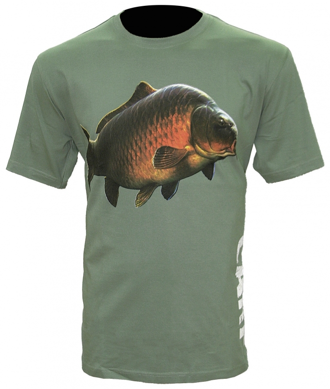 ZFISH Koszulka Carp Oliwkowozielona