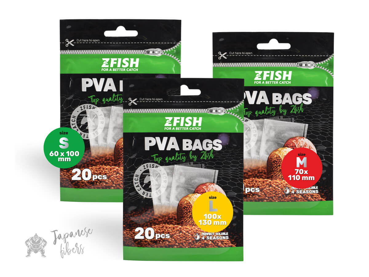 ZFISH Worki PVA z narożnikami Torby PVA (20 szt.)