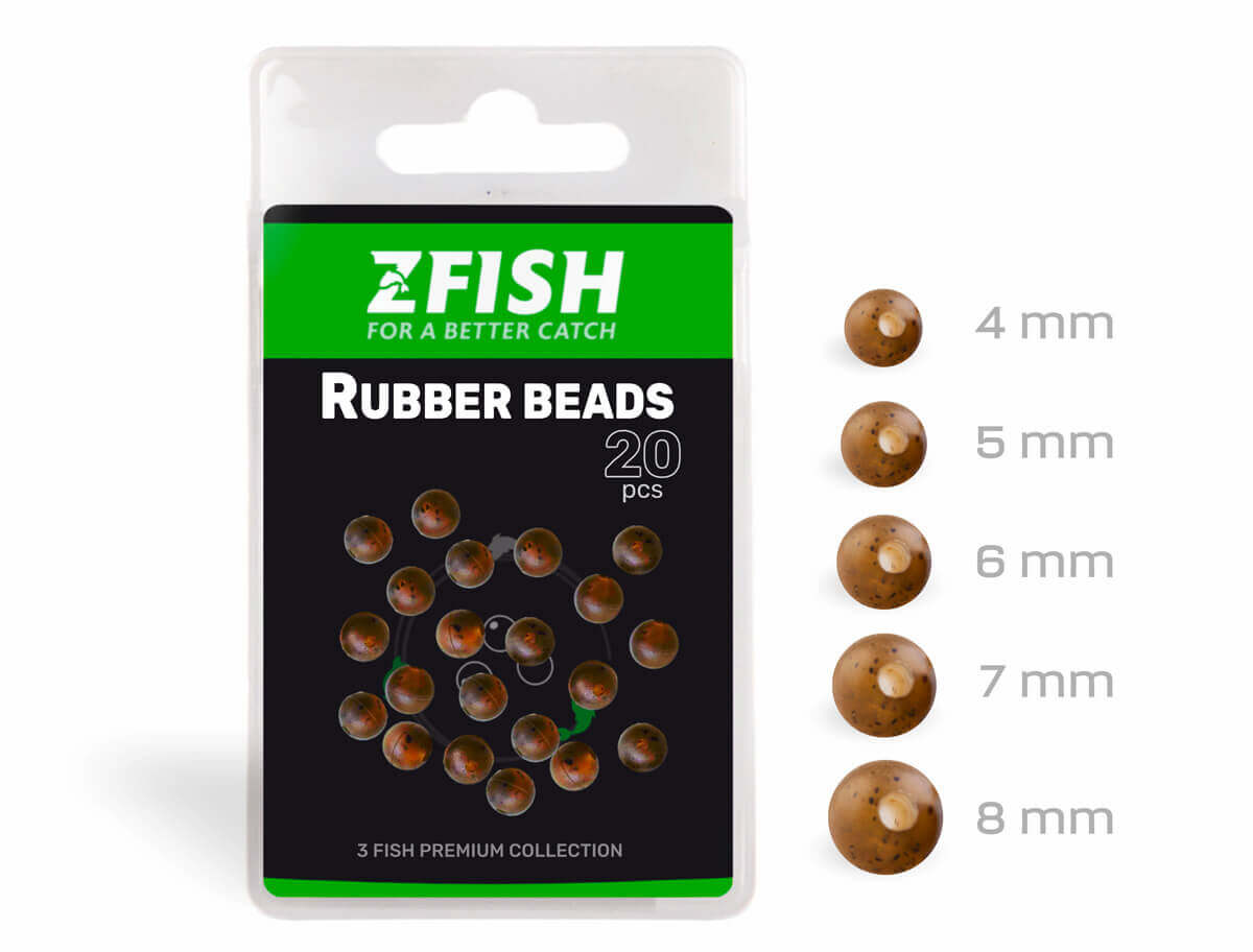 ZFISH Koraliki gumowe 20 szt