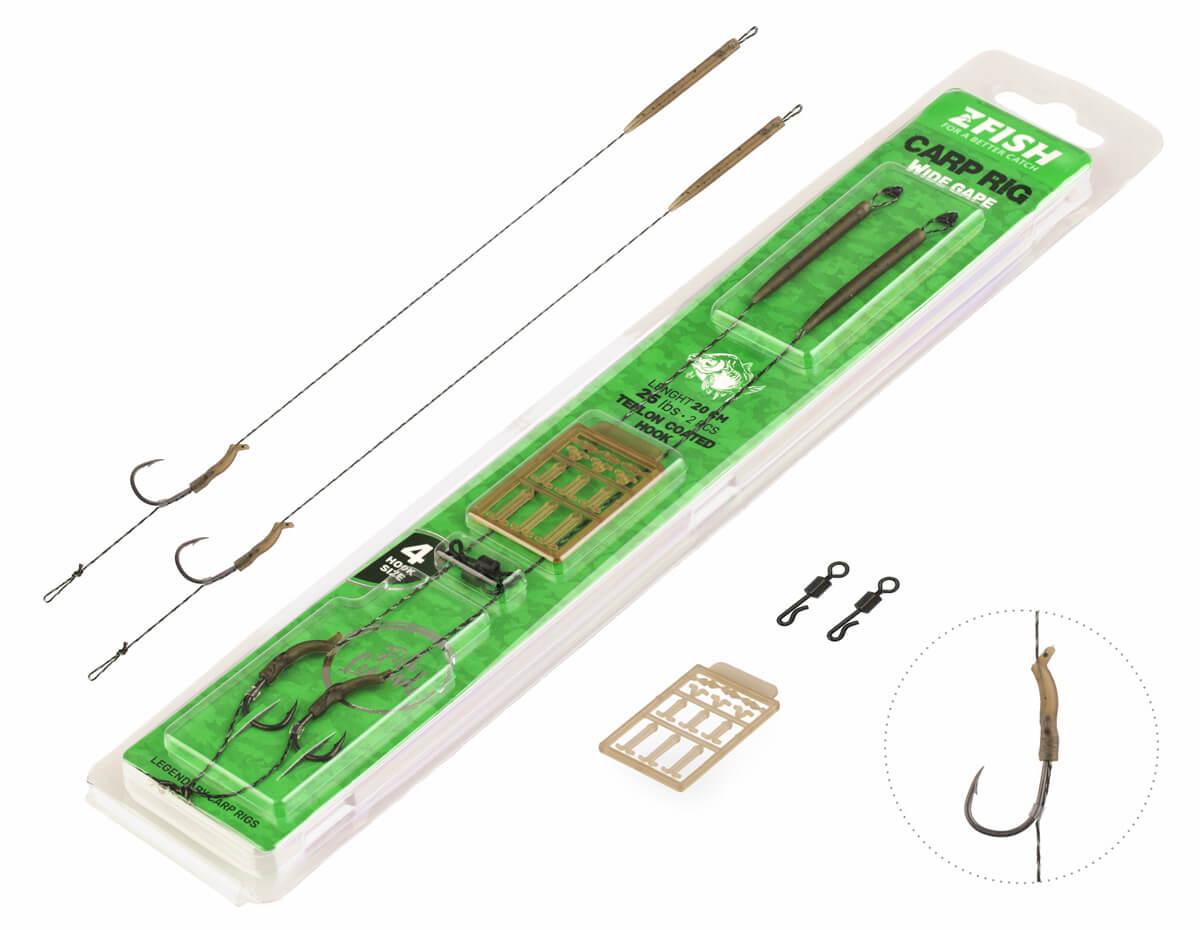 ZFISH Przypon Wide Gape Carp Rig
