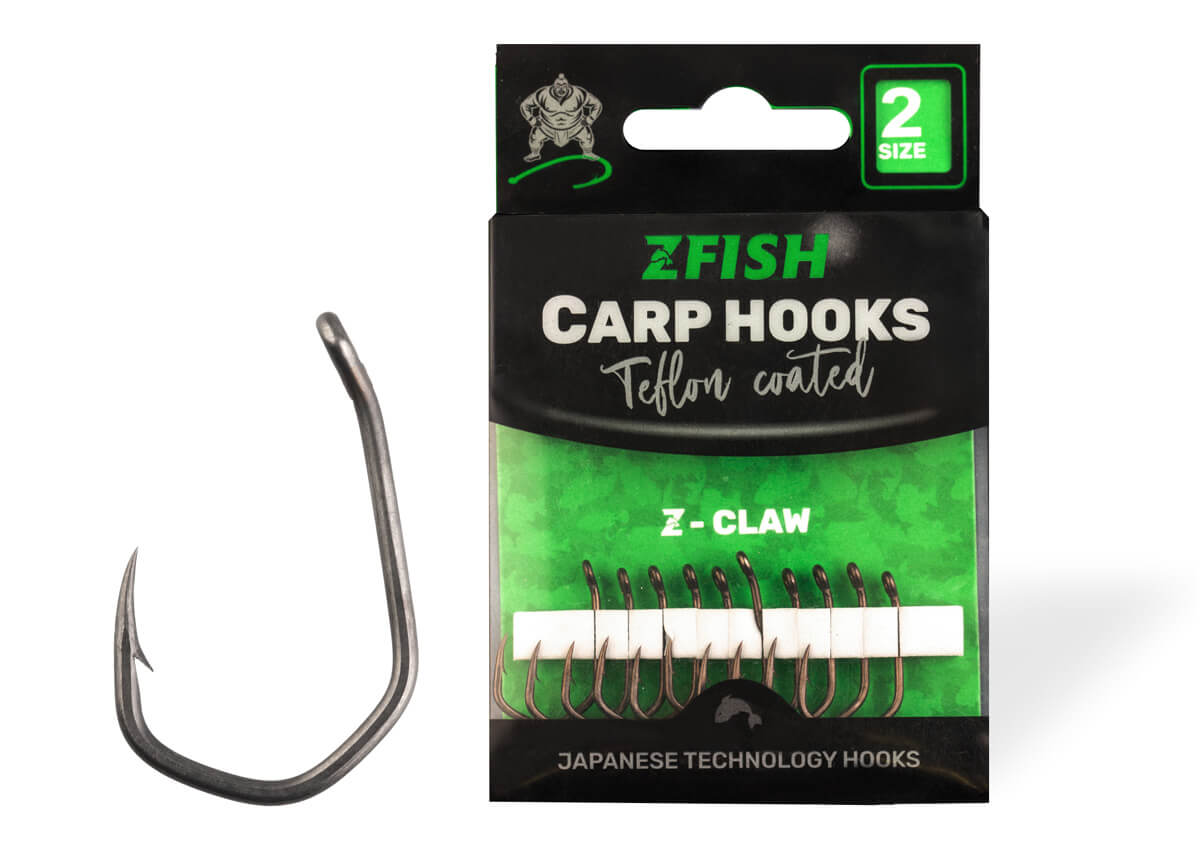 ZFISH Haczyki z powłoką teflonową Z-Claw