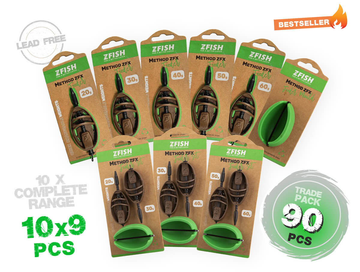ZFISH Trade Pack Method Feeder ZFX 90szt