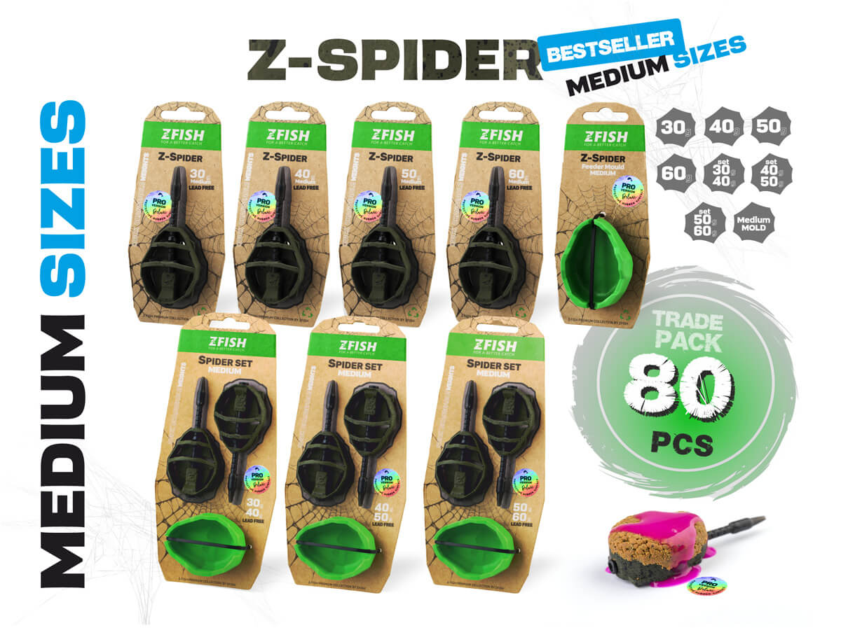 ZFISH Trade Pack Method Feeder Spider Medium 80 szt.